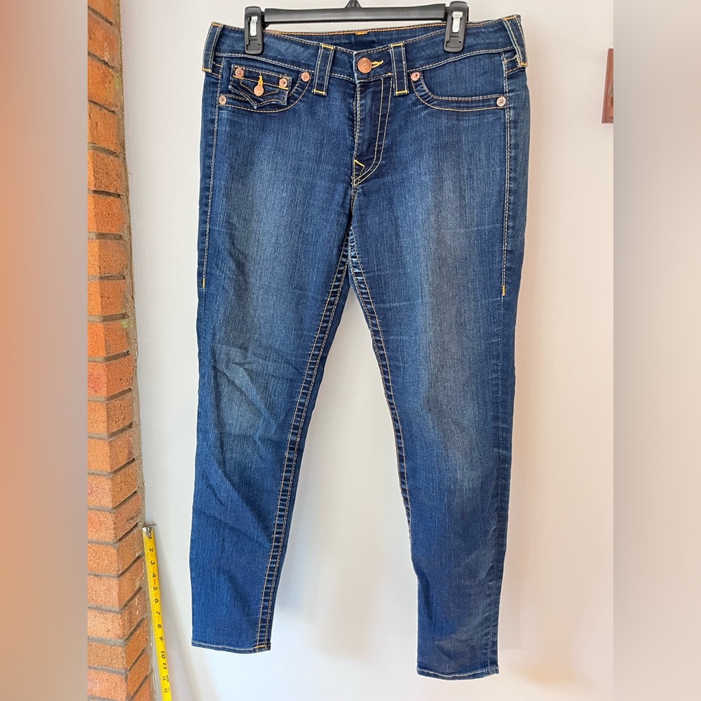 True Religion Dark Blue Straight Leg Jeans